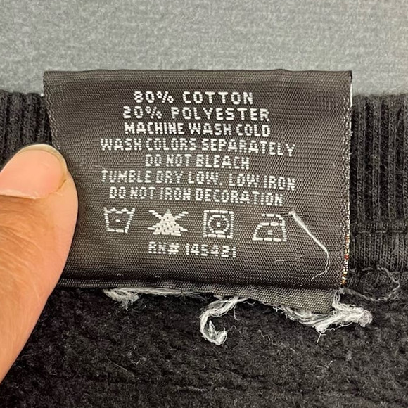 Vintage Cross Colors x Tupac 90's Hip Hop Black Crewneck Sweatshirt Large - Picture 9 of 11